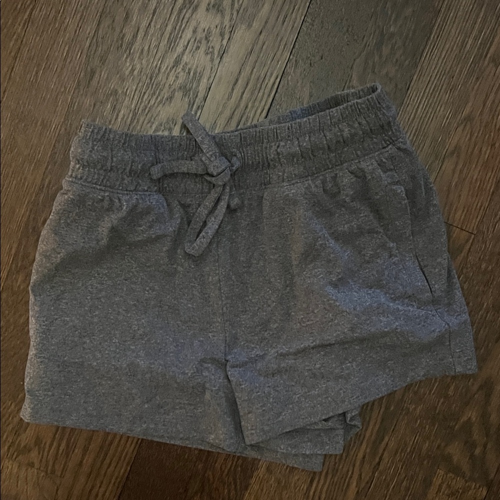 Charcoal Gray Women's Drawstring Lounge Shorts